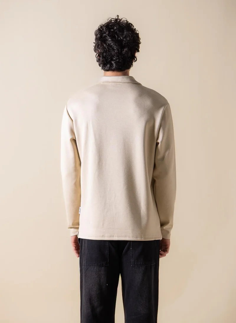 SHAPES SOFT POLO SWEATSHIRT