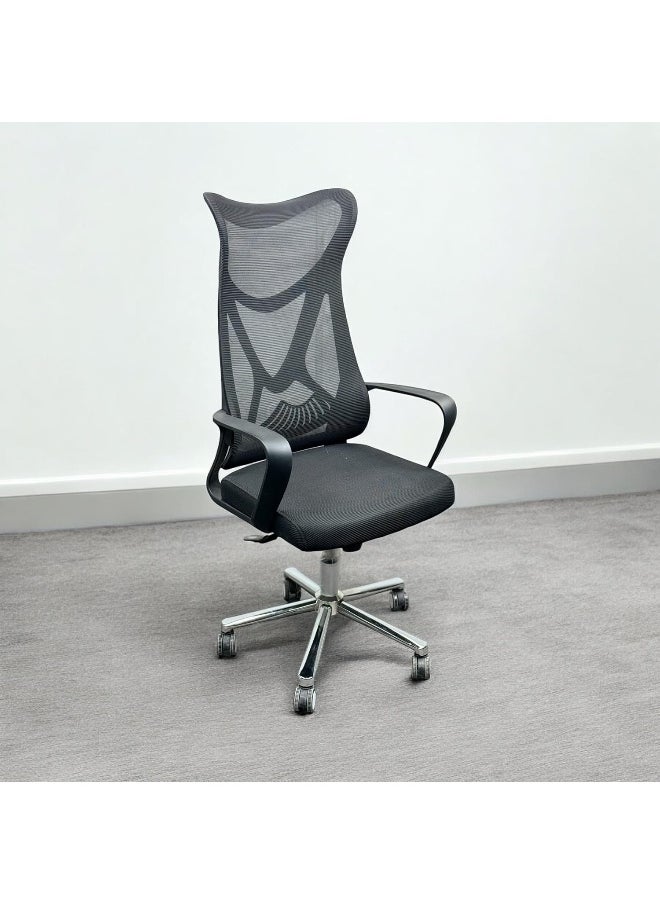 MAF furniture Ergonomic Executive Office Chair Office Chair Computer Chairs Home Office Chair Wide Seat With Large Headrest Modern Desk Chair Lumbar Support Mesh Chair Maf-2023 Black  - Image 2