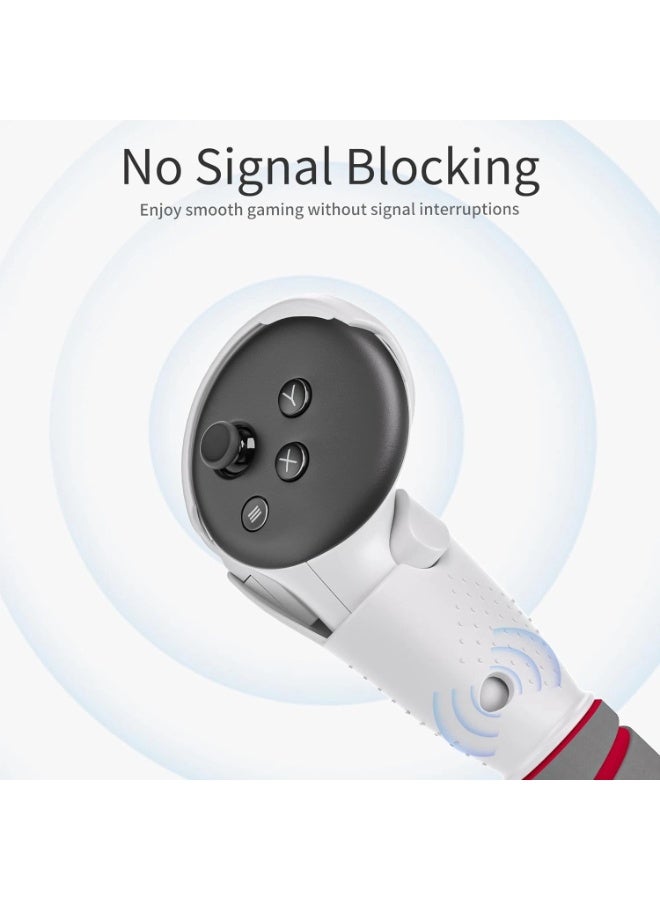 VR Extended Handle Grips for Meta Quest 3/3S | Triple Secure Design u0026 Mode Switch for Beat Saber/Gorilla Tag - Image 5