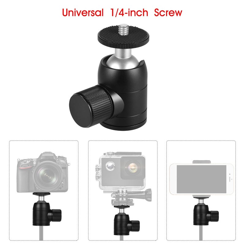 Tripod Ball Head 360 Degree Swivel Compatible with DSLR Camera Tripod Selfie Stick Monopod - Image 4