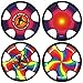 TurnWay Outdoor Two Soft Frisbee Throwing Disc Flying Disc Flying Saucer for Man and Woman in Yard Beach Lawn Camping Pool Hurricane Inkjet - Image 2
