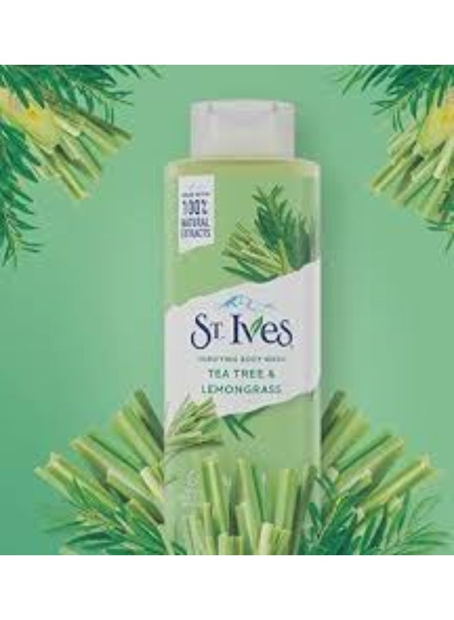 St. lves Purifying Body Wash Tea Tree & Lemongrass 650 ml - Image 3