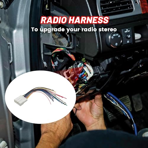 RED WOLF هارنس توصيل راديو السيارة RED WOLF 20 PIN مع وظيفة SWC VSS لسيارات سوبارو فورستر وإمبريزا وليجاسي من 2010-2013، ونيسان ألتيما ورورغ من 2009-2013 لتوصيل راديو بعد السوق - Image 5