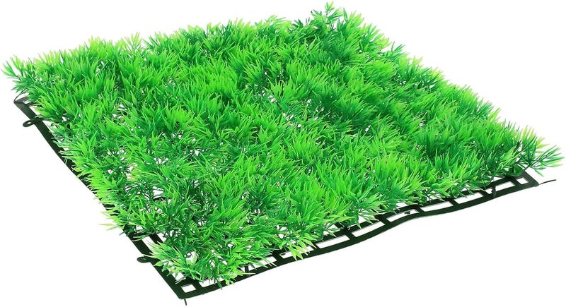 Aquarium Fake Grass Cushion Artificial Turf Pad 25x25cm Realistic Washable Fish Tank Mat Decoration for Aquatic Pets - Image 1