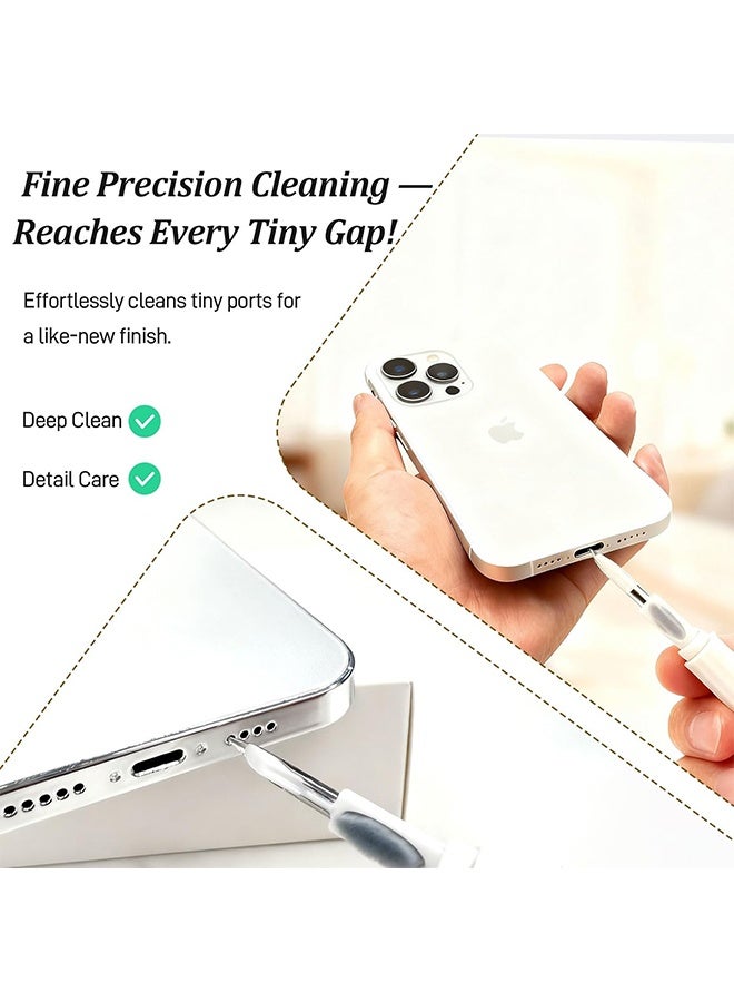 4 Pairs Replacement Ear Tips for AirPods Pro 2nd/1st Generation；Multi-Function Cleaning Kit for AirPod & iPhone – Port, Cable & Speaker Repair Tool for Lightning, Type-C, and Charging Connectors, Portable Cleaning Toolbox - Image 5