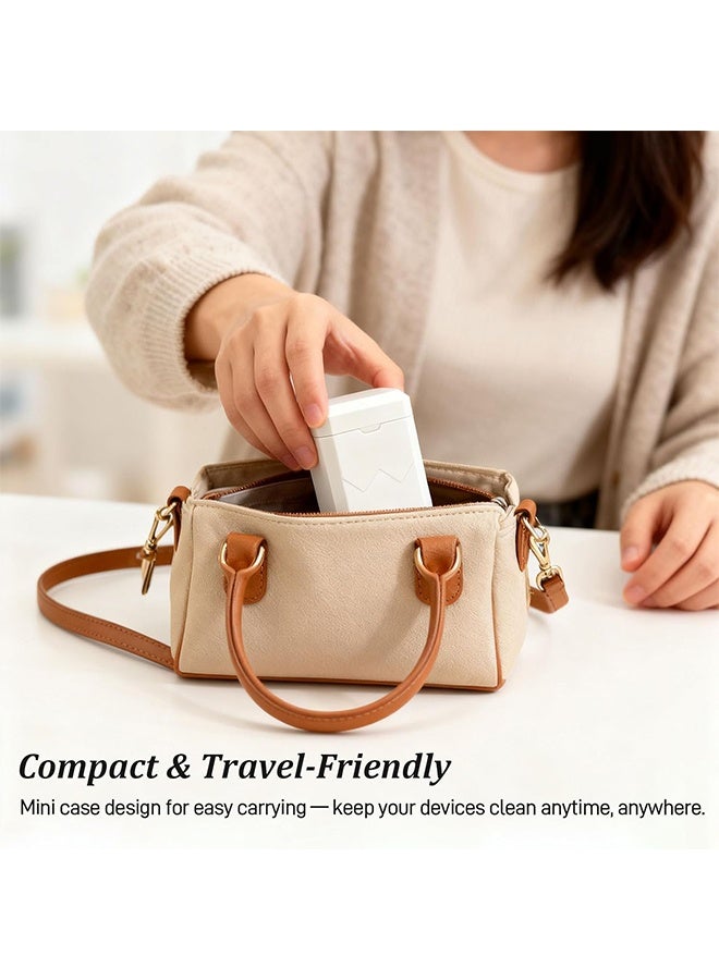 4 Pairs Replacement Ear Tips for AirPods Pro 2nd/1st Generation；Multi-Function Cleaning Kit for AirPod & iPhone – Port, Cable & Speaker Repair Tool for Lightning, Type-C, and Charging Connectors, Portable Cleaning Toolbox - Image 4