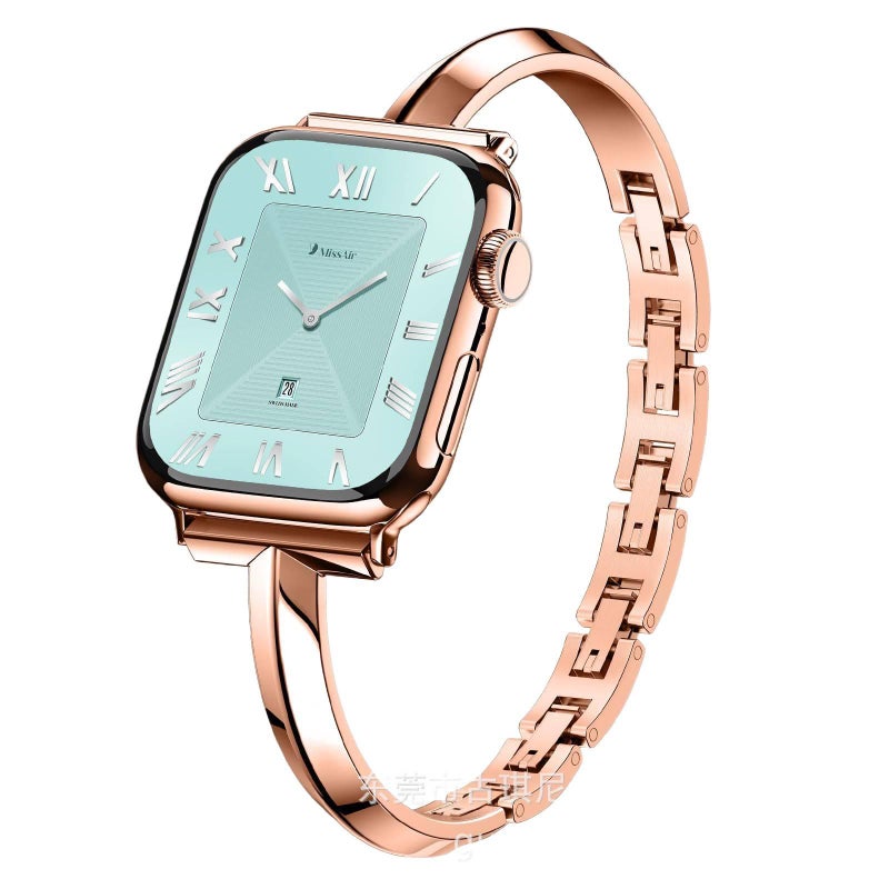 Starlight Resin Bracelet Strap Smartwatch Band Compatible with Apple Watch with Adjustable Fit Replacement Strap for Daily Wear - Image 5