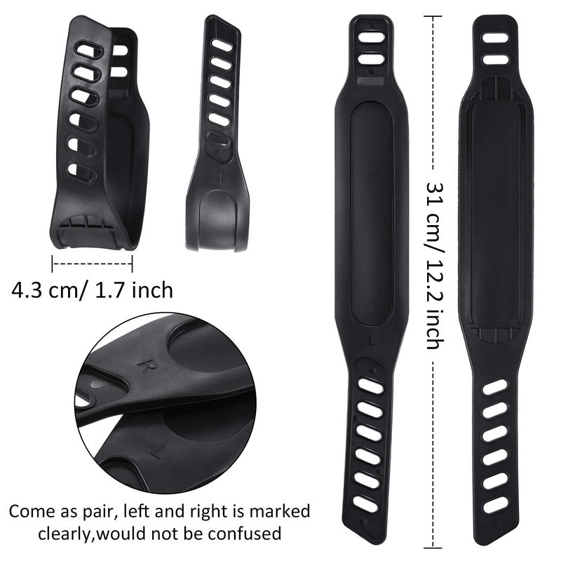 Gejoy 2 Pairs Exercise Bike Pedal Straps Universal Pedal Straps of 1.7 x 12 Inch for Exercise Cycle Home or Gym - Image 2