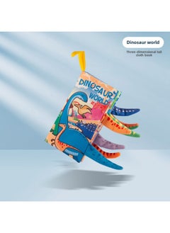 Generic Baby Early Education Jolly Tail 3d Rich Book Quiet Baby Toy Diy Fabric Book Quiet Play Toy-Color: Dinosaur World (6 Pages And 12 Sides Contain A Sound Paper BB Device)  - Image 1