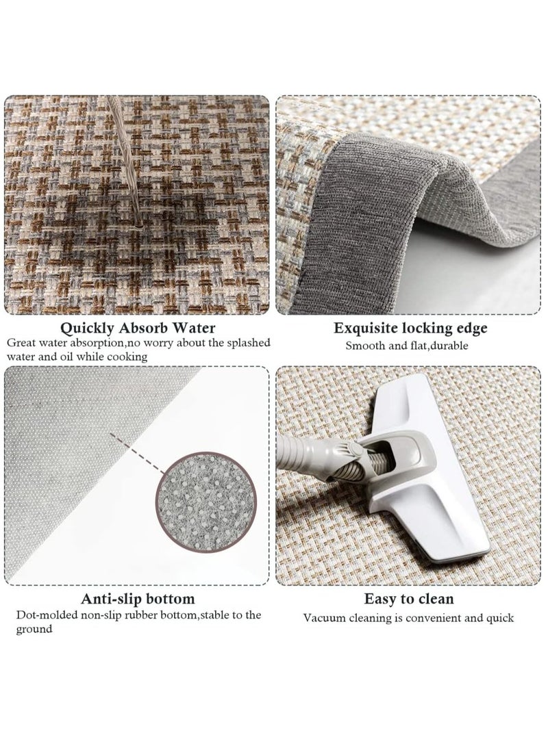 Arabest - Kitchen Floor Mats, Kitchen Floor Rugs for in Front of Sink, Kitchen Rugs Set, Non Skid Washable for Floor, Countertop, Indoor - Image 1