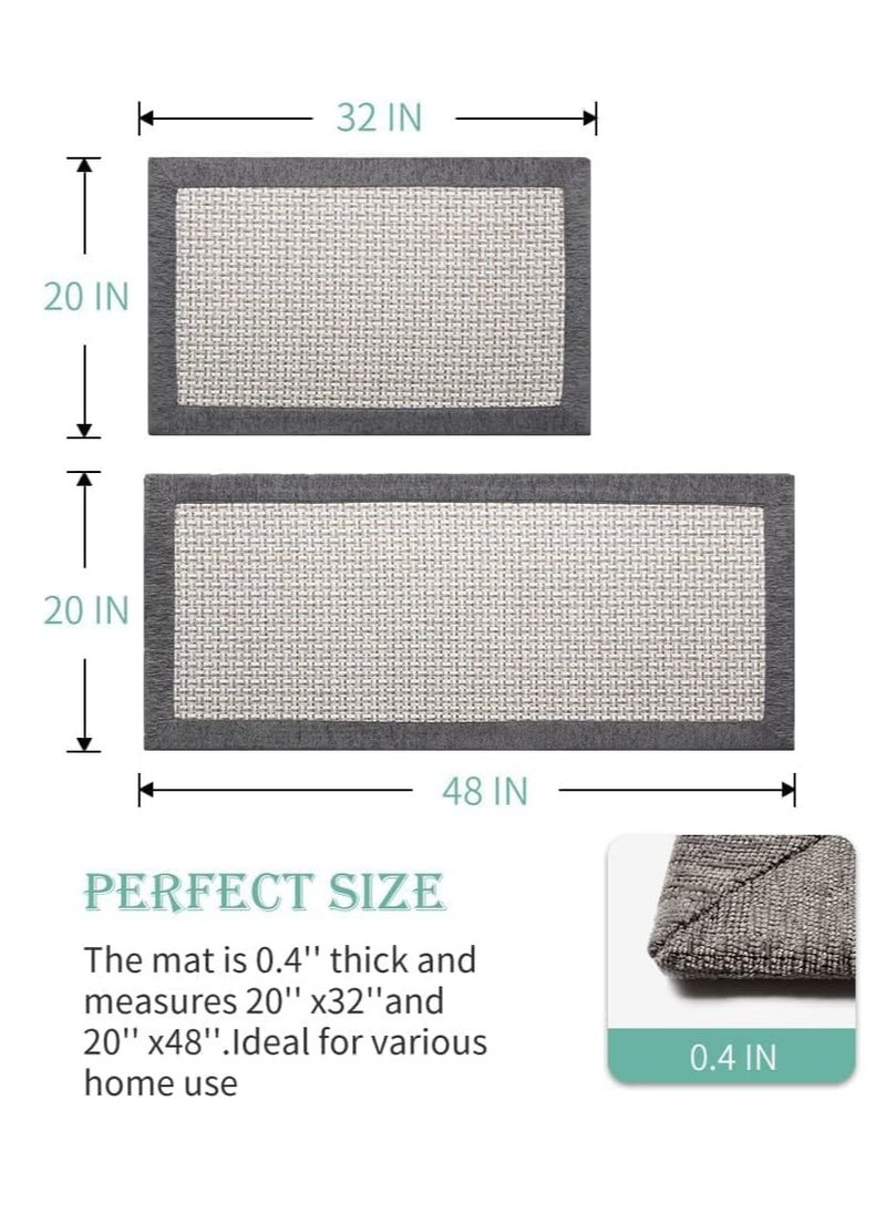 Arabest - Kitchen Floor Mats, Kitchen Floor Rugs for in Front of Sink, Kitchen Rugs Set, Non Skid Washable for Floor, Countertop, Indoor - Image 1