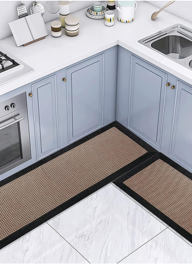 Arabest - Kitchen Floor Mats, Kitchen Floor Rugs for in Front of Sink, Kitchen Rugs Set, Non Skid Washable for Floor, Countertop, Indoor - Image 1