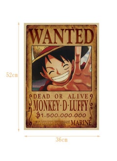 10-Piece Anime 'OnePiece' Bounty Poster Set Multicolour 52*36cm - pzsku/Z21D09A39E6A45E8030ADZ/45/_/1682233570/ade43905-1342-4996-a2d5-d458b6f2f939