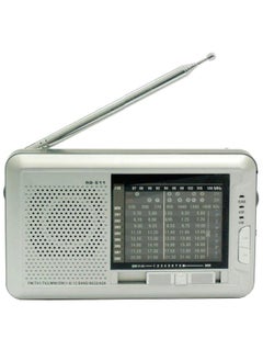 Generic High-Sensitivity 12-Band World Receiver – AM/FM/SW/TV1/TV2 Multi-Band Radio with Digital Tuning, Rechargeable Battery, Portable Design, Built-In Speaker – Ideal for Global Radio Reception, Travel & Emergency Use 
