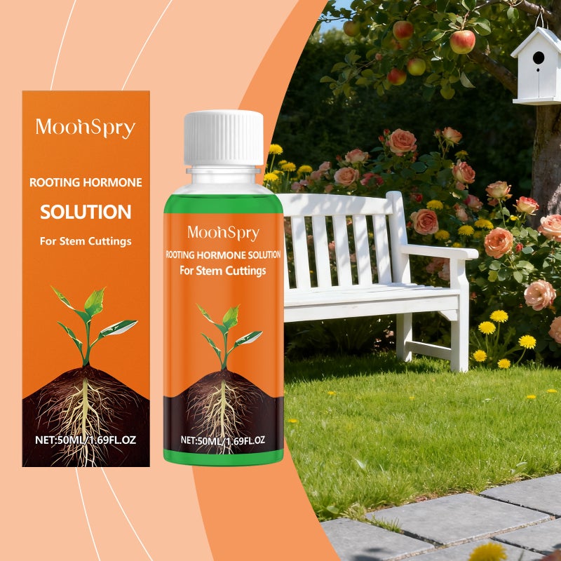 MOONSPRY Rooting Hormone Solution for Stem Cuttings,Concentrated Nutrient Solution to Promote Rooting, Plant Growth Activator for Seedlings - Image 2