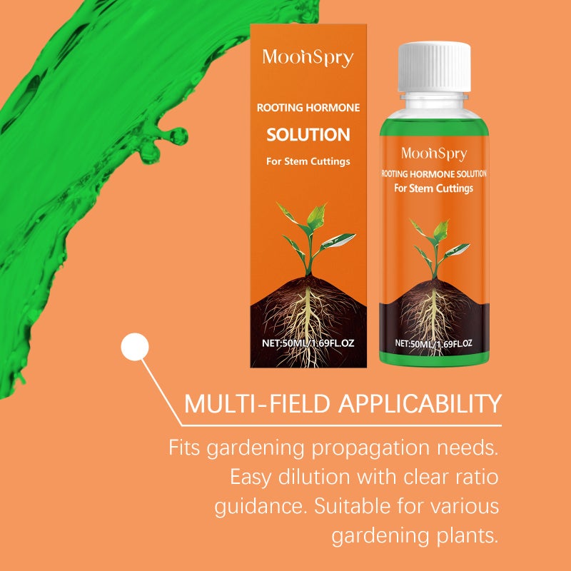 MOONSPRY Rooting Hormone Solution for Stem Cuttings,Concentrated Nutrient Solution to Promote Rooting, Plant Growth Activator for Seedlings - Image 3