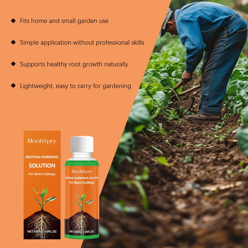 MOONSPRY Rooting Hormone Solution for Stem Cuttings,Concentrated Nutrient Solution to Promote Rooting, Plant Growth Activator for Seedlings - Image 1