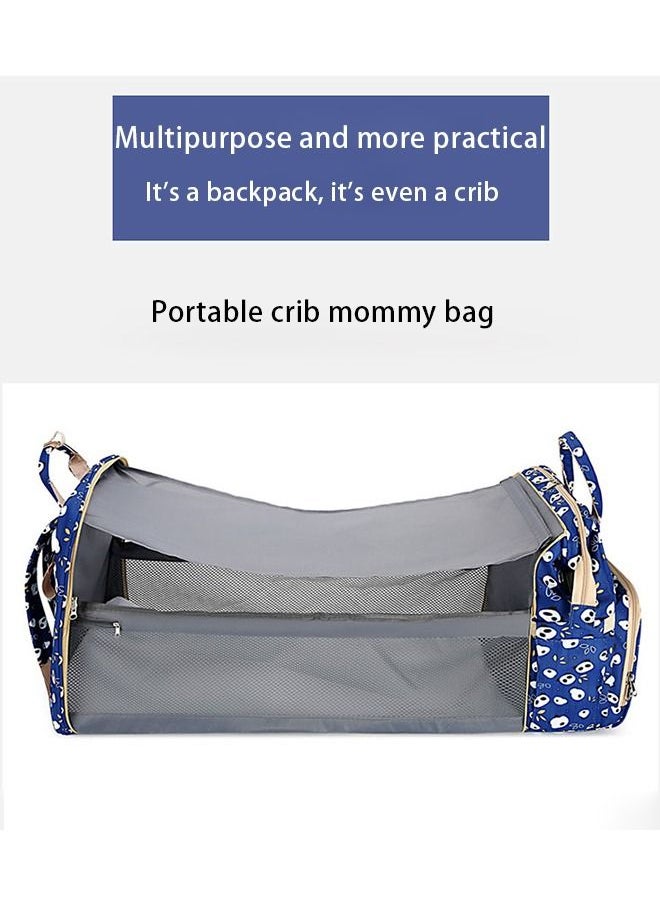 tornado gold - Multi Function Folding Bed Bag For Babies With Large Capacity And Independent Storage Of Milk For Mothers And Babies - Image 1
