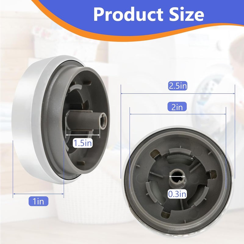 Delixike DC97-16931B DC64-02768A Knob Fits for Samsung Dryer Washer Control Encoder - Image 2