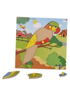 Skillofun Skillofun Wooden Theme Puzzle Standard Parrot Knobs, Multi Color  - Image 2