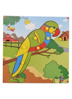 Skillofun Skillofun Wooden Theme Puzzle Standard Parrot Knobs, Multi Color  - Image 1