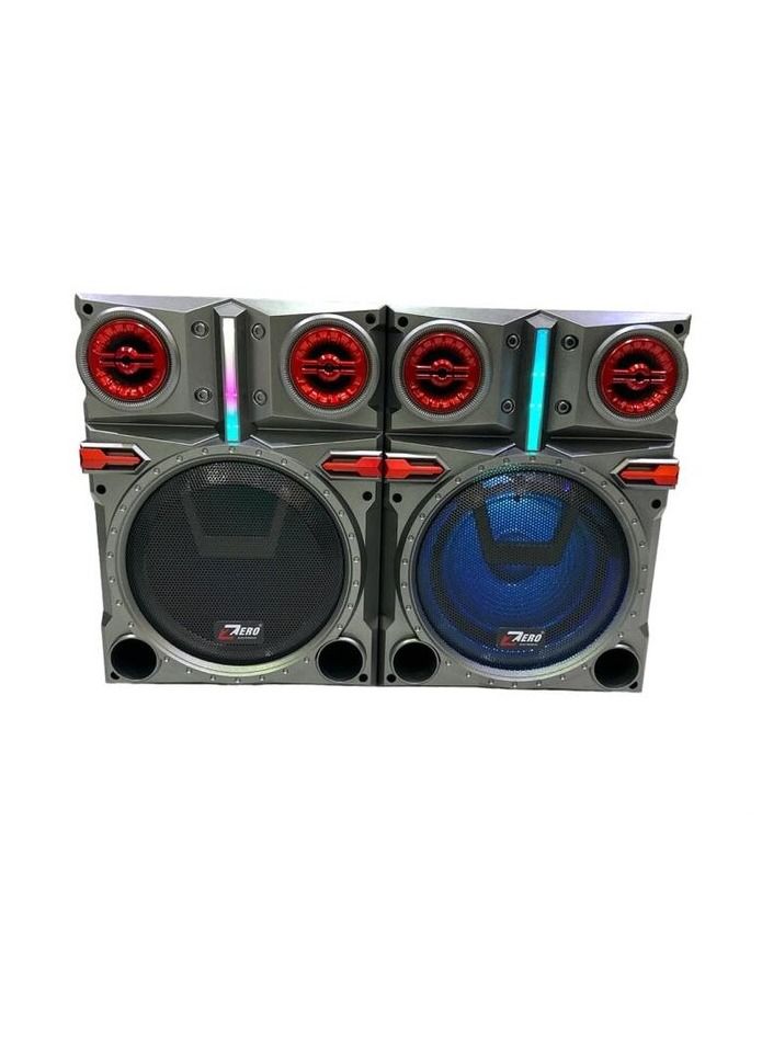 زيرو مكبر صوت زيرو ZR-8660 سلكي/لاسلكي  رمادي - Image 1