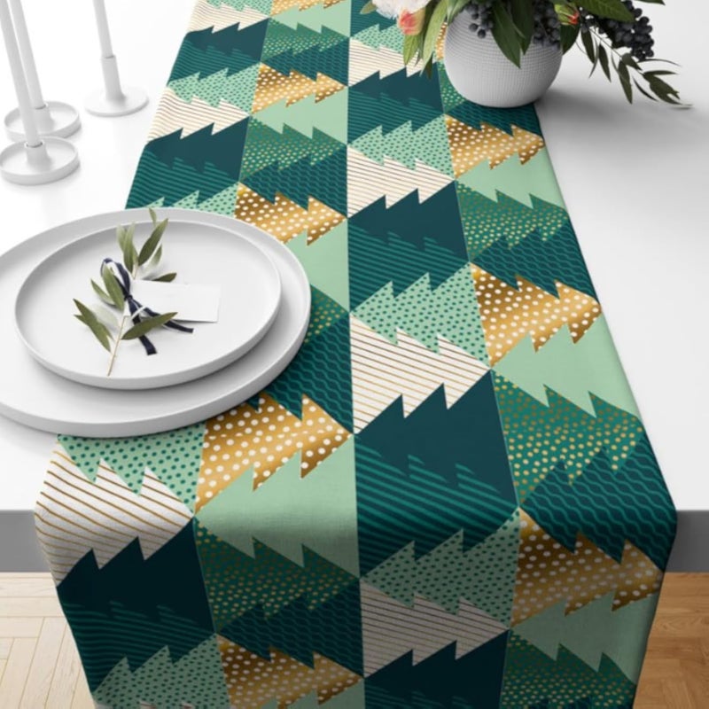 HOME PRINT w11 Christmas table runner will be a great addition to your home