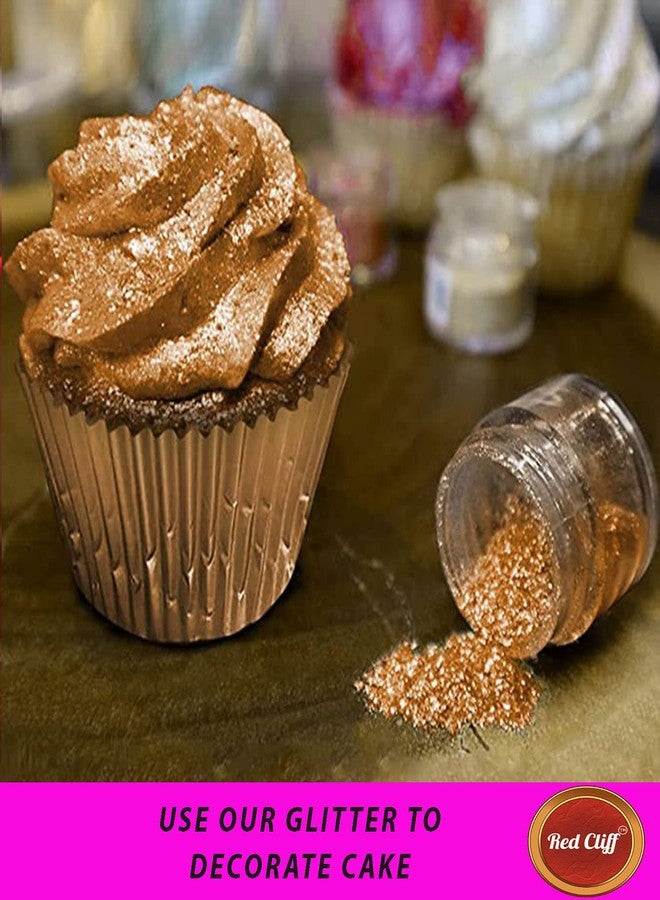 RED CLIFF Premium Edible Glitter - Combo Pack of 12 | Metallic Glitter Ideal for Cake Icing Decoration & Garnishing | 9g | (Edible Glitters | 9gX12 |) - Image 3