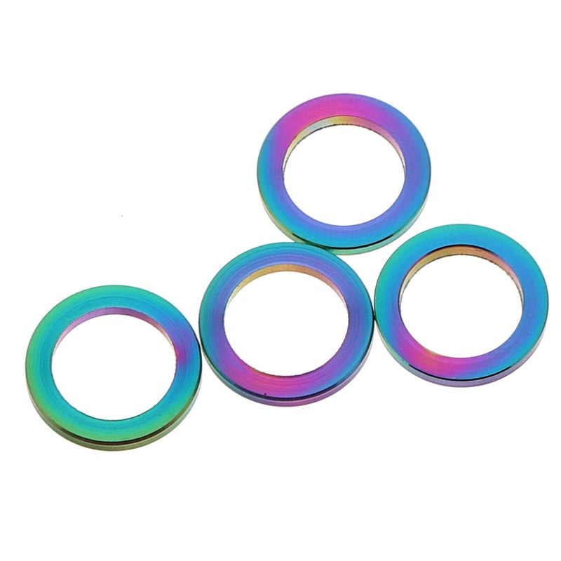 4pcs Metal Bicycle Headset Spacer Washers For Even Pressure Distribution Multi Color - Image 2