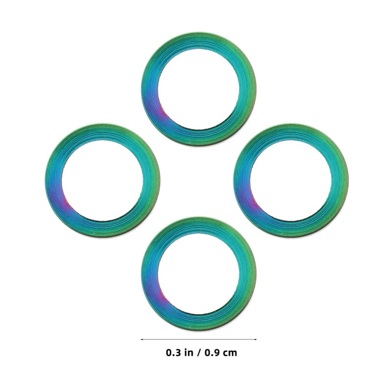 4pcs Metal Bicycle Headset Spacer Washers For Even Pressure Distribution Multi Color - Image 3
