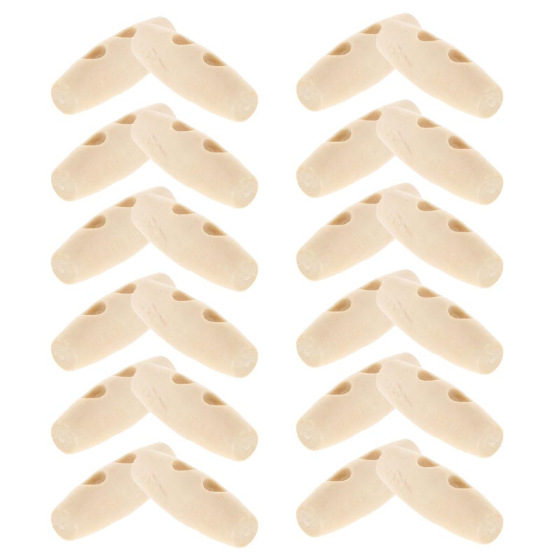 Balacoo 50pcs Wooden Toggle Buttons Two Hole Olive Shape For Sweaters And Overcoats Sewing Craft Accessories - Image 2