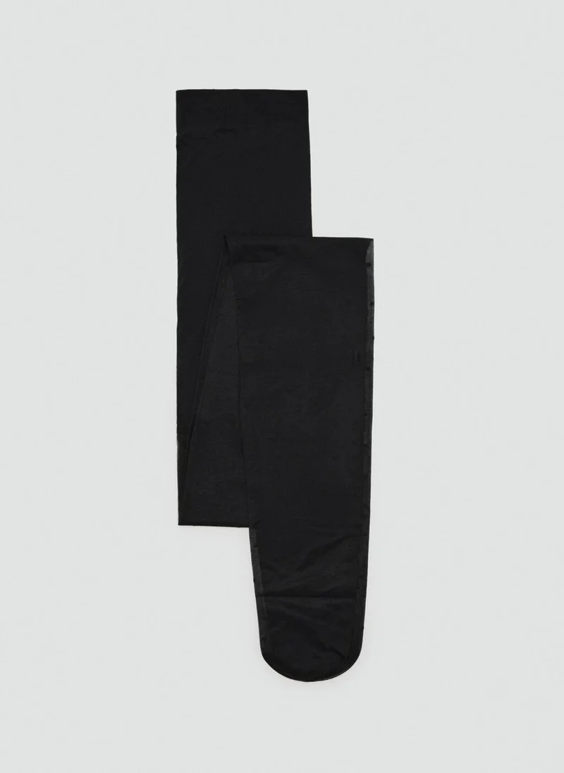 MANGO Polka-dot sheer stockings