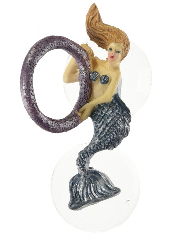 Zoo Med Zoo Med Betta Bling Mermaid with Hoop Black 2 x 1 x 1 inches 