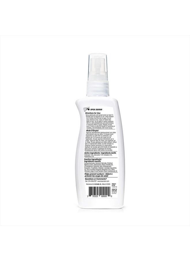 Bu - SPF 30 Ultrafine WOWmist Sunscreen Spray - Clear, Non Greasy, Non Toxic, Non Comedogenic. Sweat & Water-Resistant. Travel, Sport, Sensitive Skin (White Sage, 3.3 oz) - Image 1