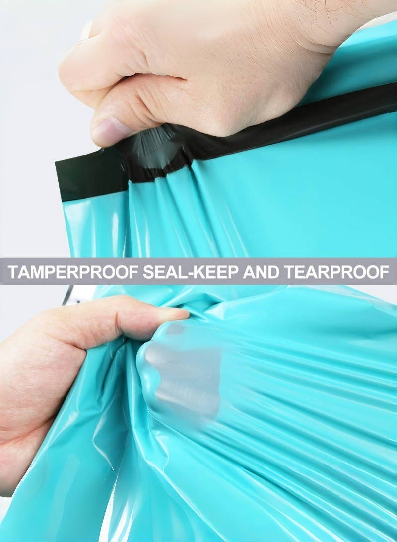 50 قطعة من أكياس الظرف البلاستيكية الخضراء مقاس 30 × 40 سم، أكياس شحن لاصقة قوية للملابس، حقيبة شحن لاصقة مقاومة للماء ومقاومة للتمزق للشركات الصغيرة والبوتيك - Image 3