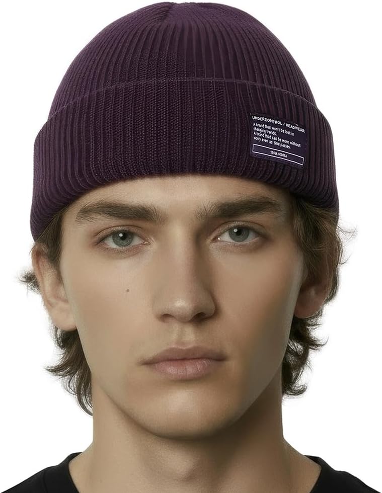 UNDERCONTROL Store Winter Trawler Fisherman Beanie Men Women Unisex Stylish Plain Docker Skull Hat Roll up Watch Cap Color Pack - Image 1