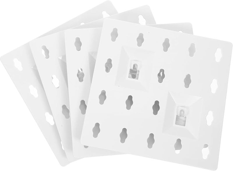 مجموعة منظف الحائط من اللوح الخشبي 16 × 24 بوصة لوحة تخزين بيضاء مثبتة على الحائط للمرآب والمطبخ - Image 1