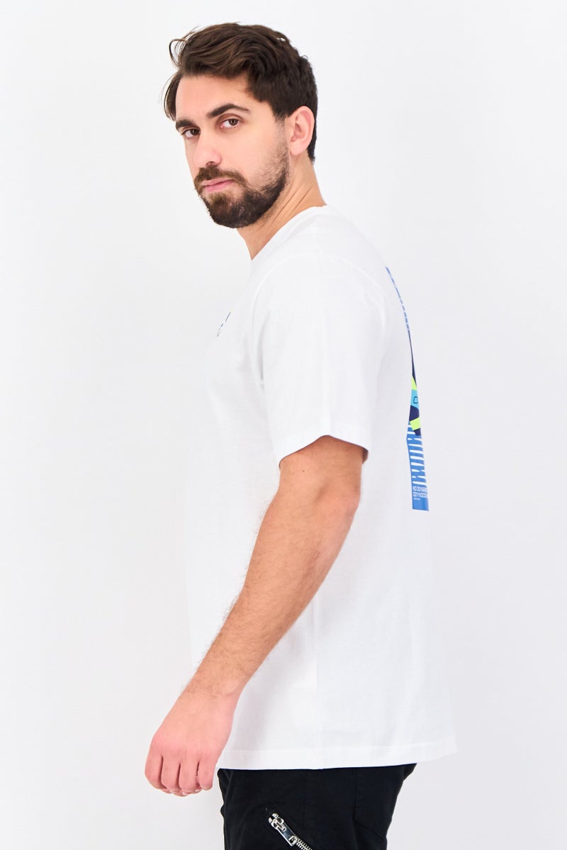 NAUTICA Men Crew Neck Short Sleeve Graphic Print T-Shirt, White - Image 3