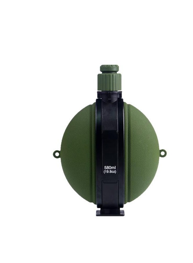 EFUMKE foldable camping travel climbing sports portable telescopic compass water cup silicone water bottle 580ML - Image 1