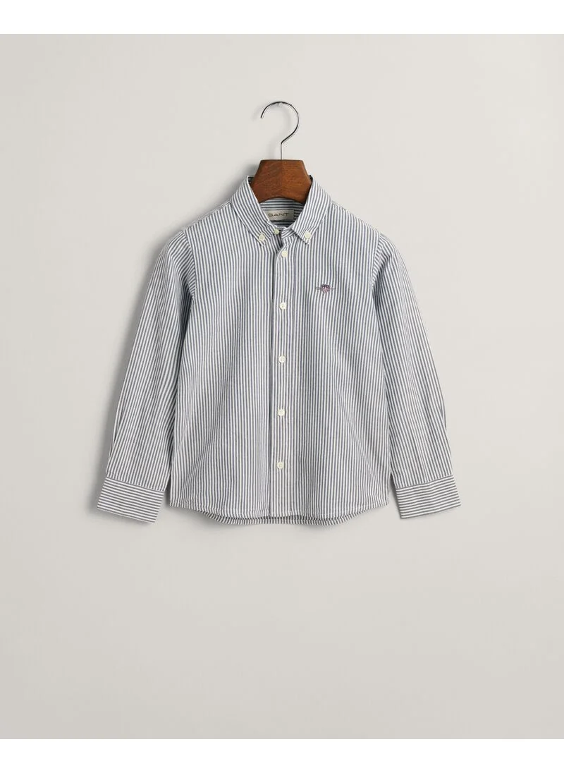 GANT Gant Kids Shield Striped Oxford Shirt