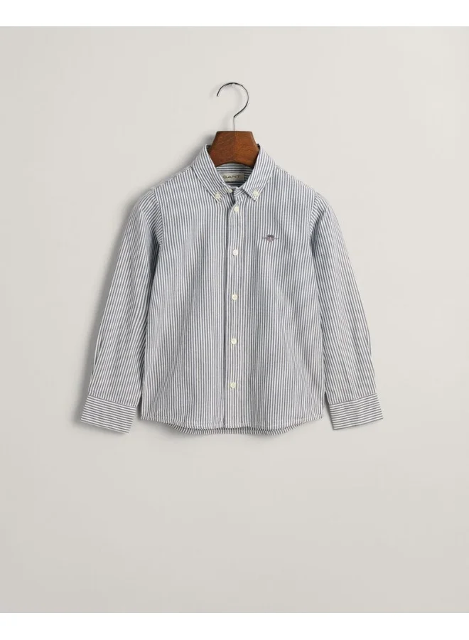 غانت Gant Kids Shield Striped Oxford Shirt