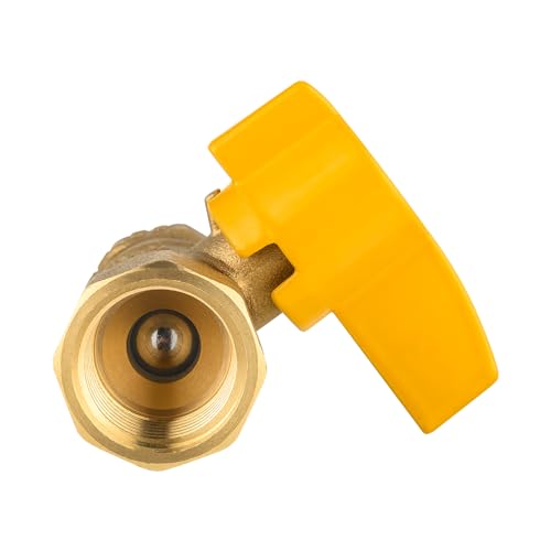 EFIELD Pack of 2 EFIELD 38 FIP x 38 FIP Straight Gas Brass Ball Valve for Gas Connectors with QuarterTurn CSA Approved 2VALVE3522PCS - Image 3