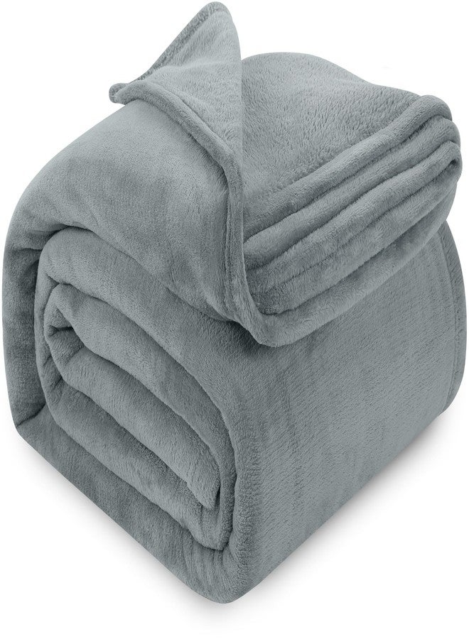 يوتوبيا بيدينج بطانية Utopia Bedding الصوفية الرمادية الرائعة، مقاس كينج، خفيفة الوزن وناعمة، مضادة للكهرباء الساكنة، مصنوعة من الألياف الدقيقة (90×102 بوصة) - Image 1