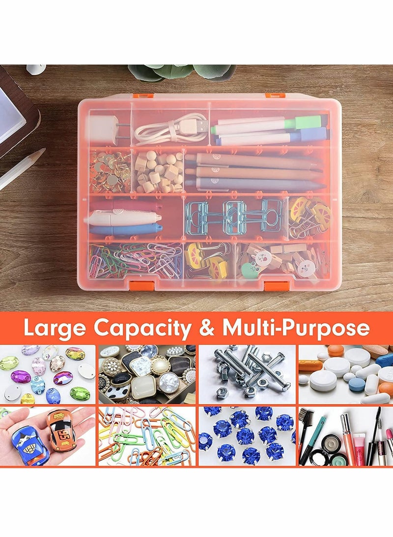 Excefore Plastic Compartment Container, Bead Storage Organizer Box Case with Adjustable Removable Dividers for Jewelry Craft Tackles Tools, 36 Compartments Storage Box (1PCS) - Image 4
