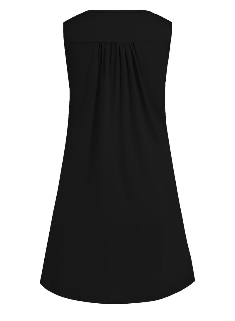 Loquat Fashion Simple Vest Casual Sleeveless Dress - Image 2