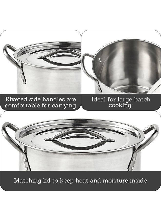 Imusa IMUSA 12 Quart Stainless Steel Stock Pot with Lid  - Image 2
