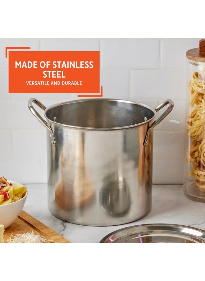 Imusa IMUSA 12 Quart Stainless Steel Stock Pot with Lid  - Image 3