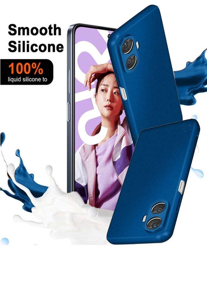 Techie Stylish TPU Silicone Back Cover Case for Realme C55 – Slim Fit Design, Smooth and Soft – Navy Blue - Image 4