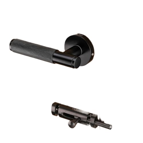 LAPO Door Locking System for Home | 45x45 Lock Body | Brass Latch | Compatible with Left-Right Door | Supports 30–50mm Thickness | Keyless Mechanism | Black Finish | 3 Years Warranty | Ro-2100 - Image 1