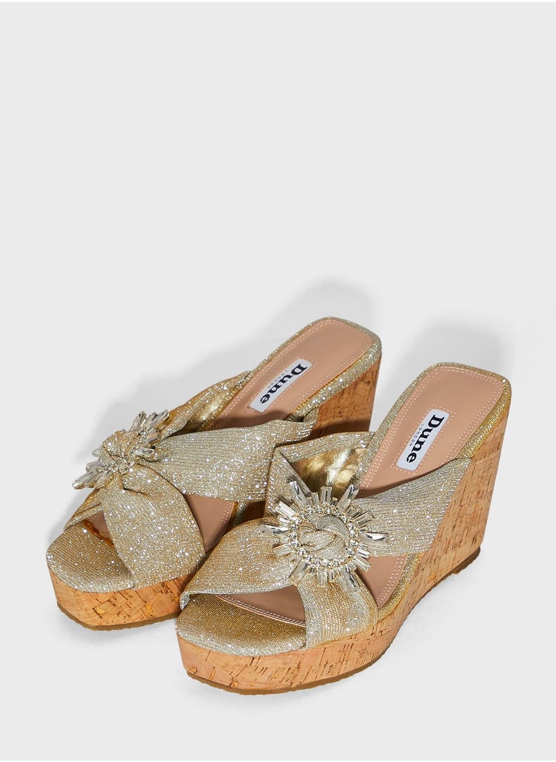 Dune LONDON - Kasis Wedge Sandals - Image 1